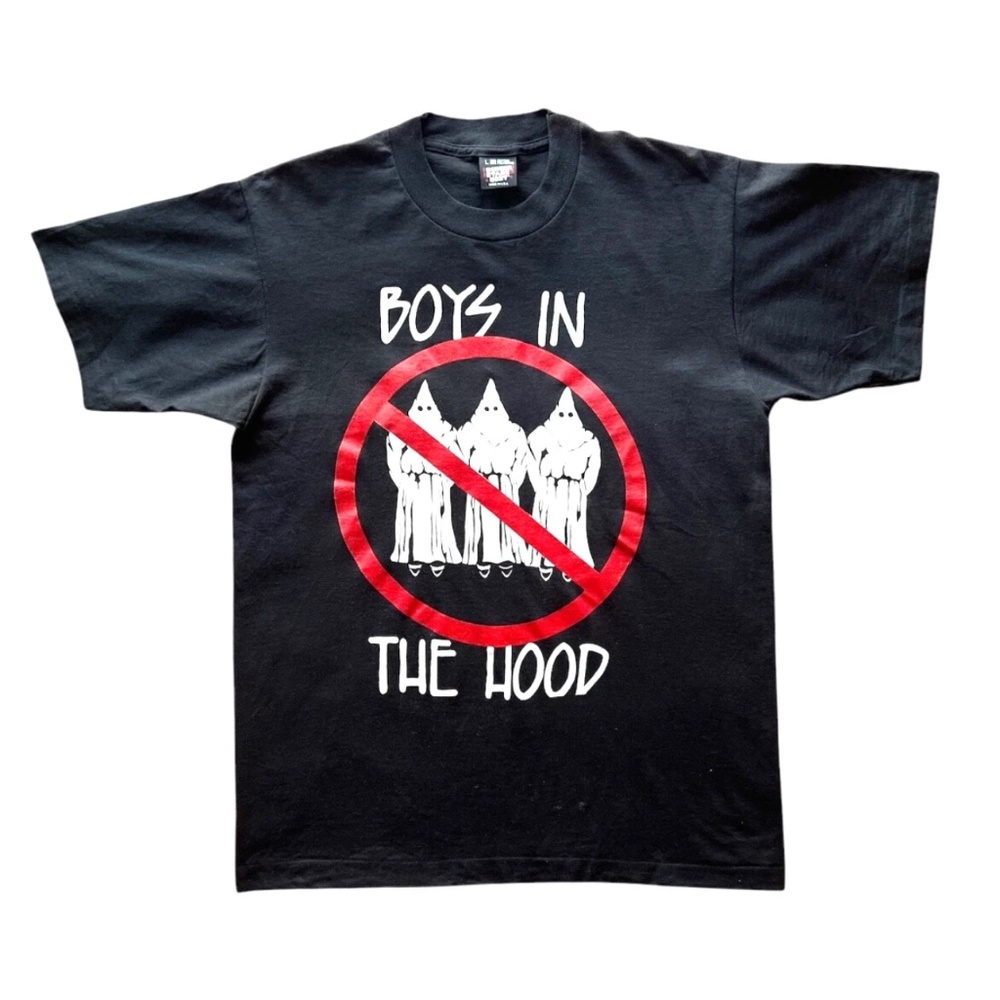 Rare Vintage 90's Screen Stars Boys In The Hood Anti-Racism T Shirt L